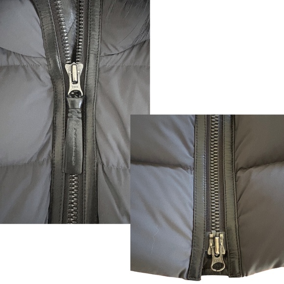 Mackage | Calla Stretch Down Coat w/ Detachable Fox Fur Trim – XS, Charcoal - Picture 9 of 15